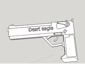 arma de fuego modelos gundam las armas la mano pistola juguete 3d print model - Mito3D
