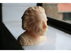 albert einstein bust people variant face genius head human scientist 3d print model - Mito3D