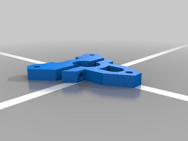 e3d v6 rostock'ta monte edin 3d yazıcı parçaları e3dv6 hotend 3D print model - Mito3D