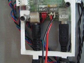 solidoodle power usb connector retainer clip 3d printer parts openscad 3 3d print model - Mito3D