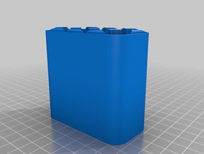 4x8 18650 bat case bottom containers customized 3d print model - Mito3D