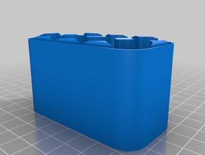 4x8 18650 bat case bottom containers customized 3d print model - Mito3D