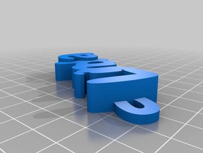 linda organización personalizado 3d print model - Mito3D