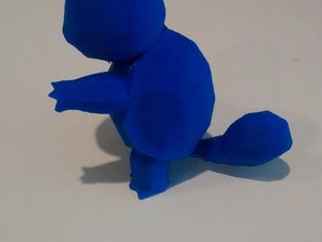 high-poly-Schiggy Kreaturen pokemon Schiggy 3d print model - Mito3D