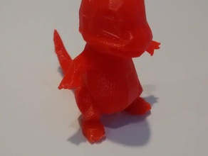 high-poly charmander le creature pokemon 3d print model - Mito3D