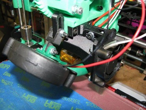 prusa i3 - extruder mounted radial cooling fan 3d printer parts shroud bracket 3d print model - Mito3D