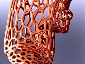 cleópatra stile voronoi esculturas 3d print model - Mito3D