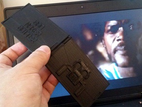 mala makerbotter cartera accesorios personalizado pulp fiction samuel jackson 3d print model - Mito3D