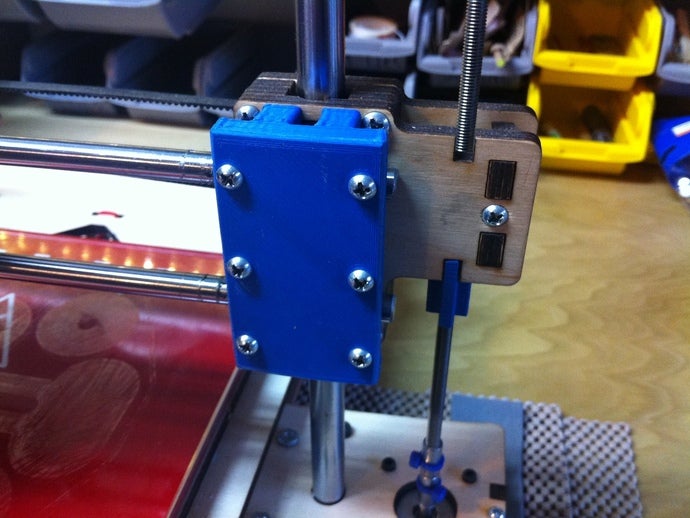 printrbot eje de la placa frontal 3d impresora partes 3D print model - Mito3D
