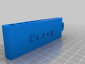 my customized golf tee carrier casey sport & outdoors 3d print model - Mito3D