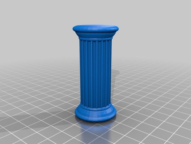colonna classica edifici e strutture pilastro 3D print model - Mito3D