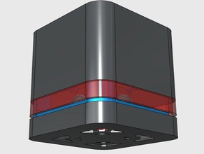 nignis - smart Rauch-gas-Detektor alarm Detektor gas intelligent miteinander verbunden das Internet der Dinge Methan mh rgb rgb-led Sicherheit Rauch Rauchmelder 3d print model - Mito3D