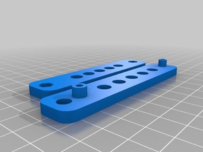 switchblade key holder keychains holes keys simple 3d print model - Mito3D