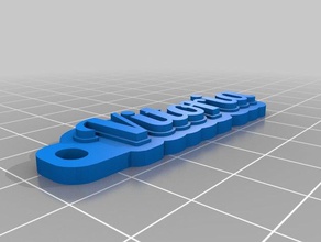 vitoria tag de porta-chaves organização personalizado 3d print model - Mito3D