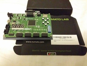 numato lab elbert v2-spartan 3a fpga bumper coaster case electronics 3d print model - Mito3D