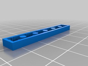1x6 tuile jouets de construction personnalisé 3d print model - Mito3D