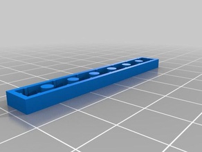 1x7 telha brinquedos de construção personalizado 3d print model - Mito3D