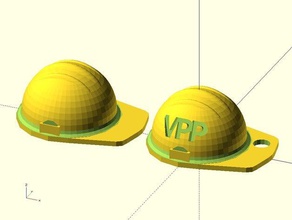 sombrero duro llavero premio llaveros de seguridad 3d print model - Mito3D