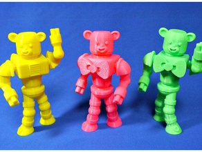 bear robots model makeredchallenge roboticsproject animal nylon robot tinkercad toy 3d print model - Mito3D