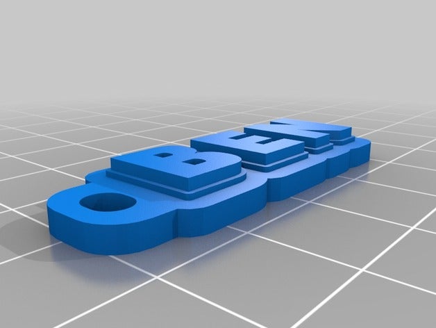 ben llavero organización personalizado 3D print model - Mito3D