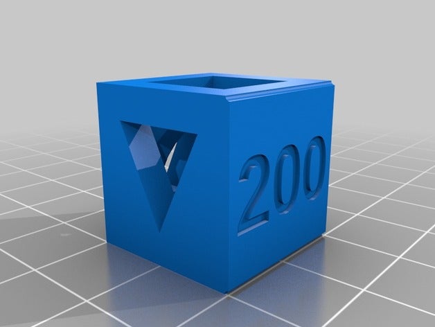 pla 200 temp de calibración La impresión en 3d las pruebas personalizado 3D print model - Mito3D