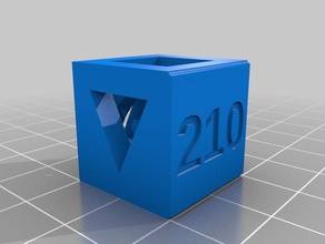 pla 210 temp calibration 3d printing tests customized 3d print model - Mito3D