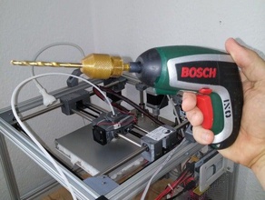 drill-bit adjustable chuck machine tools bit drill ixo 3d print model - Mito3D