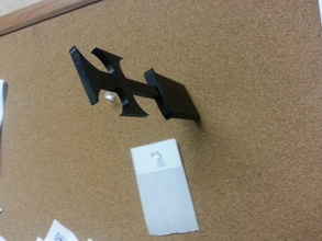 desperado throwing knife corkboard pin thingy office 3d print model - Mito3D