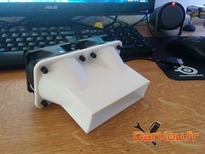 freebox revolution conducto del ventilador equipo 3d print model - Mito3D