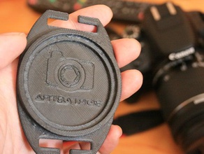 portatapas para objetivos de 52mm 58mm câmera canon lenscap titular 3d print model - Mito3D