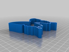 mariposa del cortador de la galleta cocina y comedor cookie galletas 3d print model - Mito3D