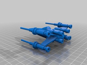 baby's first x-wing props star wars 3d print model - Mito3D