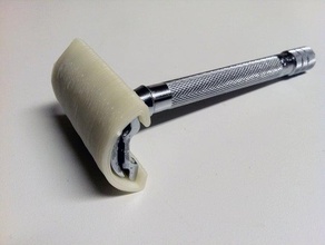 safety razor cover andere blade guard vorgestellten Griff Erfinder 3d print model - Mito3D