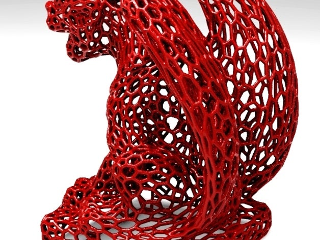 gargoyle stile di voronoi sculture 3D print model - Mito3D