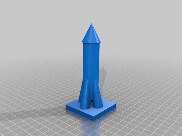 rocket base sculptures 3D print model - Mito3D
