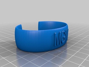 mgw 59 45 pulseiras personalizado 3d print model - Mito3D