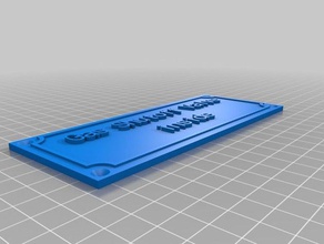 válvula de cierre gas simple signos y logotipos personalizado 3d print model - Mito3D