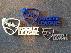 rocket league logo segni e loghi il rocketleague razzo leage 3d print model - Mito3D