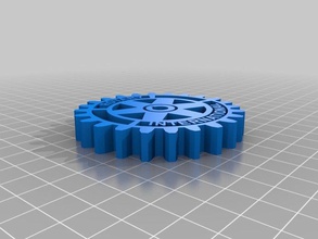 logomarca rotary kulübü uluslararası diğer 3d print model - Mito3D