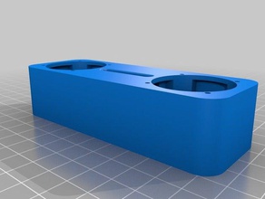 dupla mini caixa de alto-falante a música woofer 3d print model - Mito3D