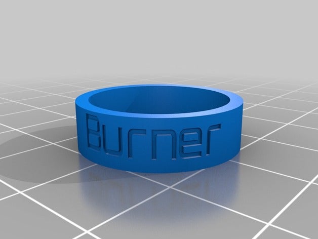brûleur 2015 bague les anneaux personnalisé 3D print model - Mito3D