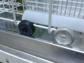 roda máquina de lavar louça miele bandeja peças substituição miele, 3d print model - Mito3D