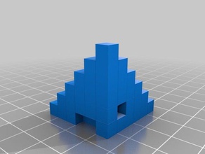 my customized bicolor calibration cube steps customizer 3d printing tests 3d print model - Mito3D