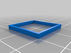 flat cube 3d-Druck-tests kundengebundene 3d print model - Mito3D
