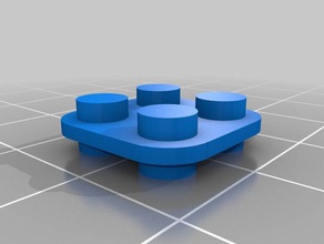 2x2 ranho brinquedos de construção personalizado 3d print model - Mito3D
