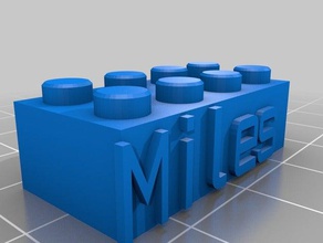 miles lego block construction toys customized 3d print model - Mito3D
