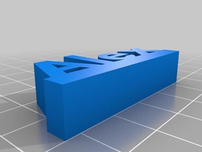 alex art nombre 3d print model - Mito3D