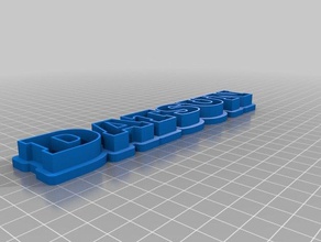 datsun texto esculturas personalizado 3d print model - Mito3D