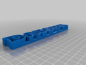 datsun text 2 Skulpturen kundengebundene 3d print model - Mito3D