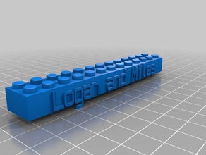logan miles jouets de construction personnalisé 3d print model - Mito3D